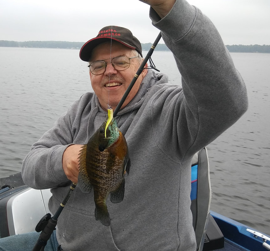 Anglers with a day’s catch on the ice
